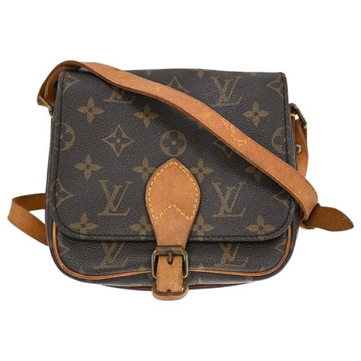 Cartouchière cloth handbag