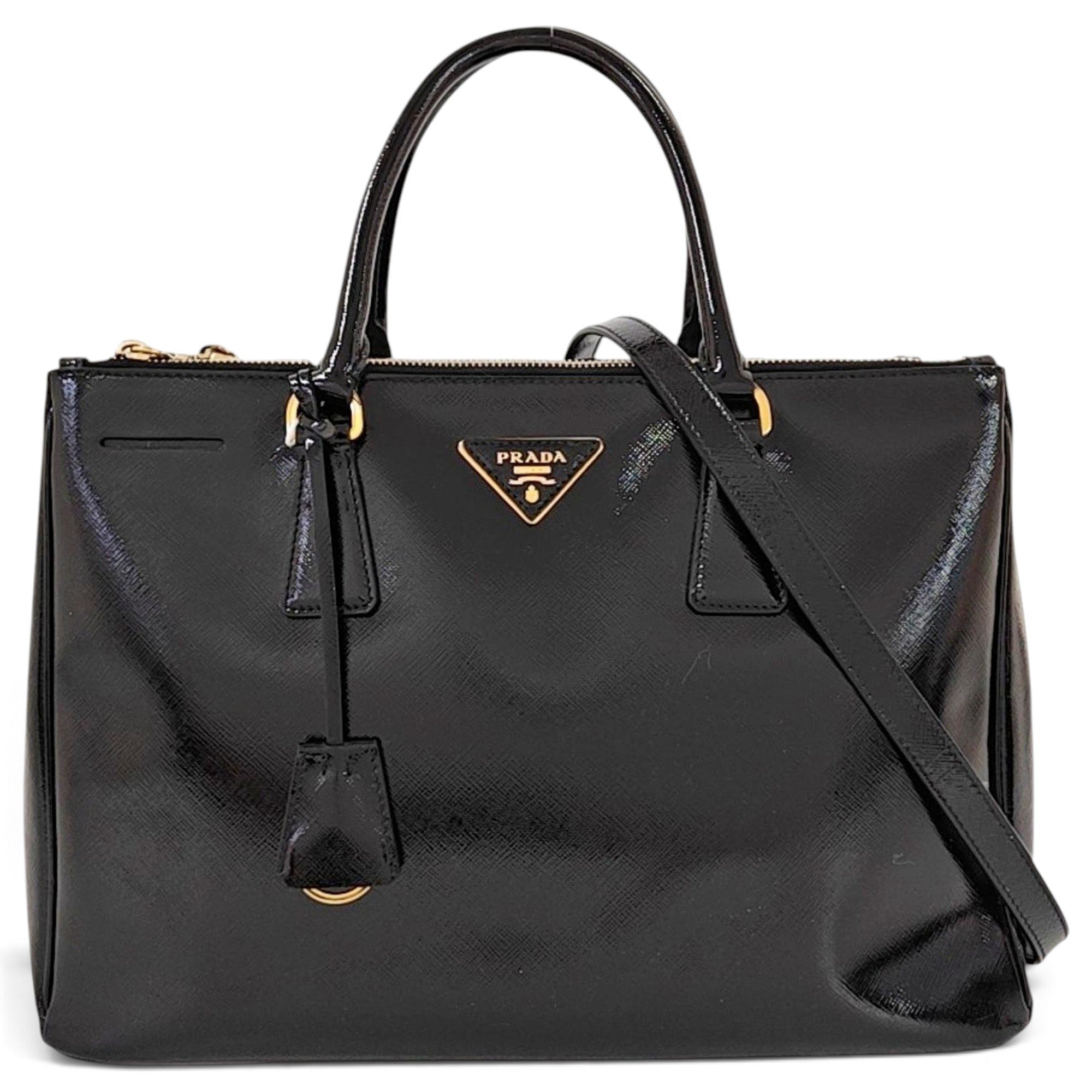 Galleria patent leather handbag