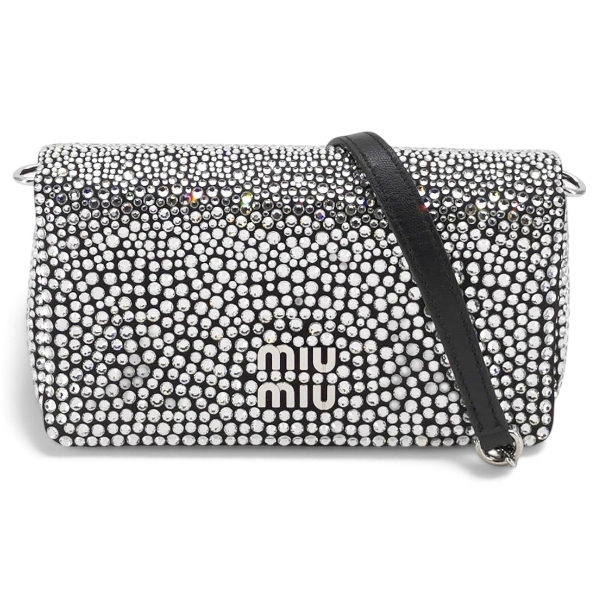 Miu Logo leather handbag