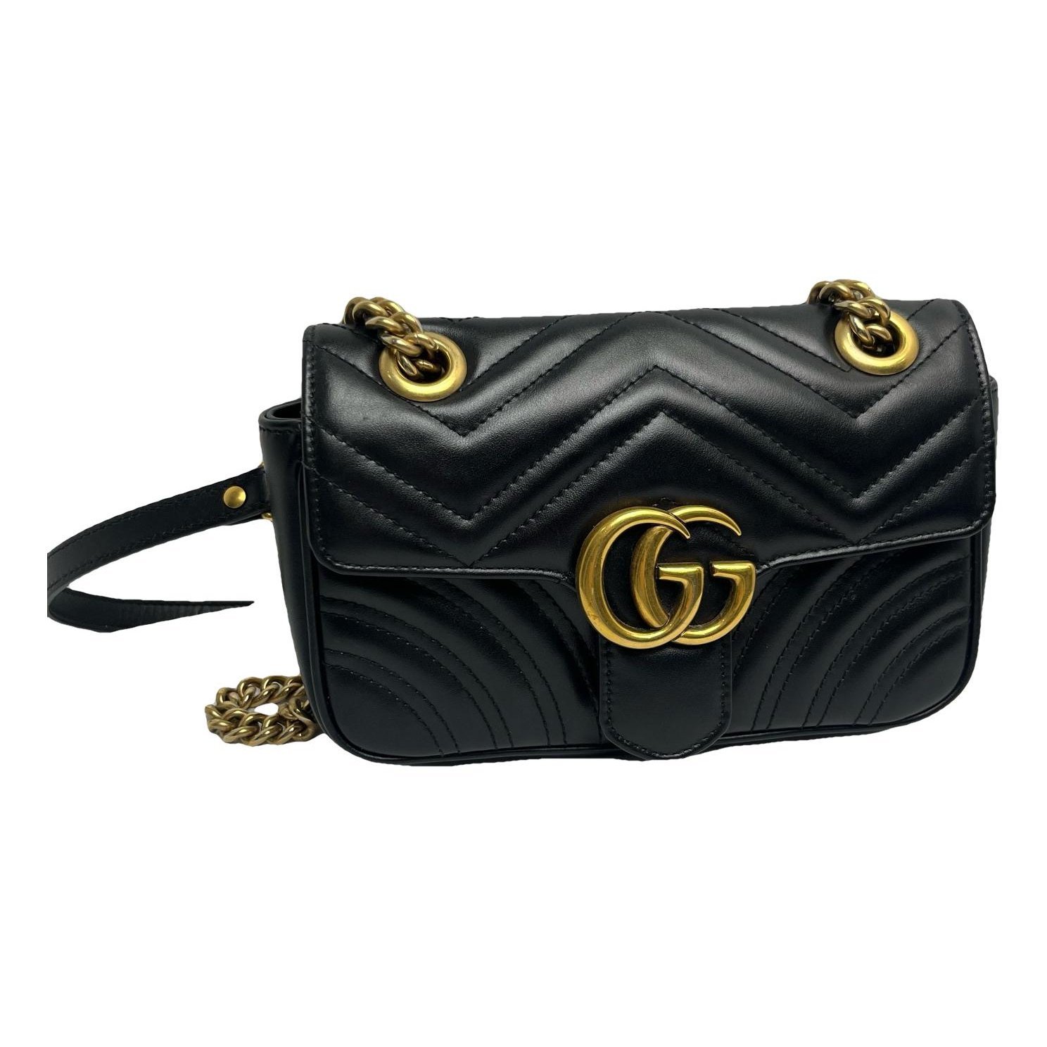 GG Marmont Flap leather crossbody bag