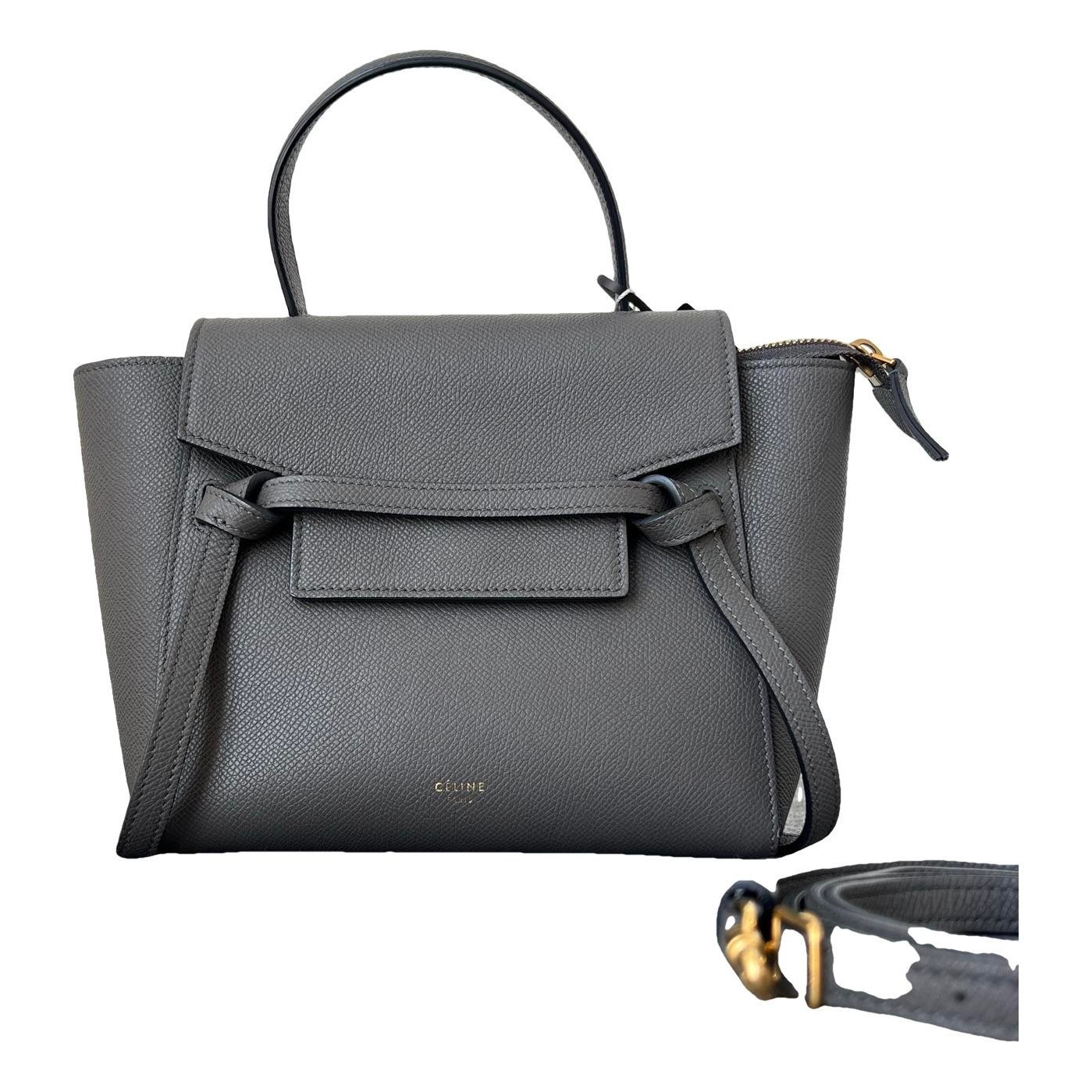 Belt leather handbag
