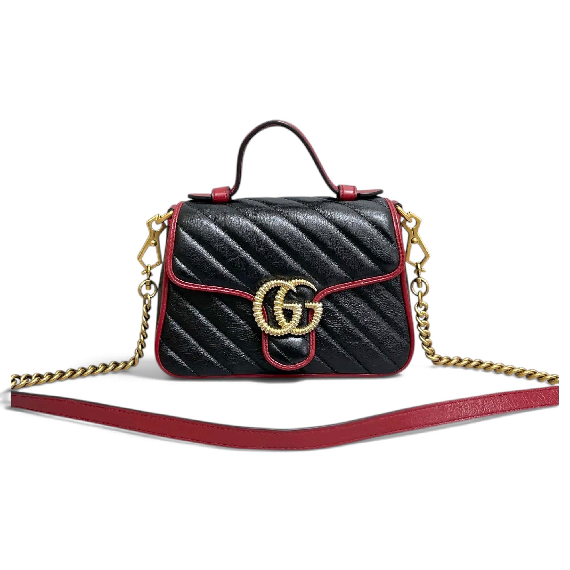GG Marmont Flap leather handbag