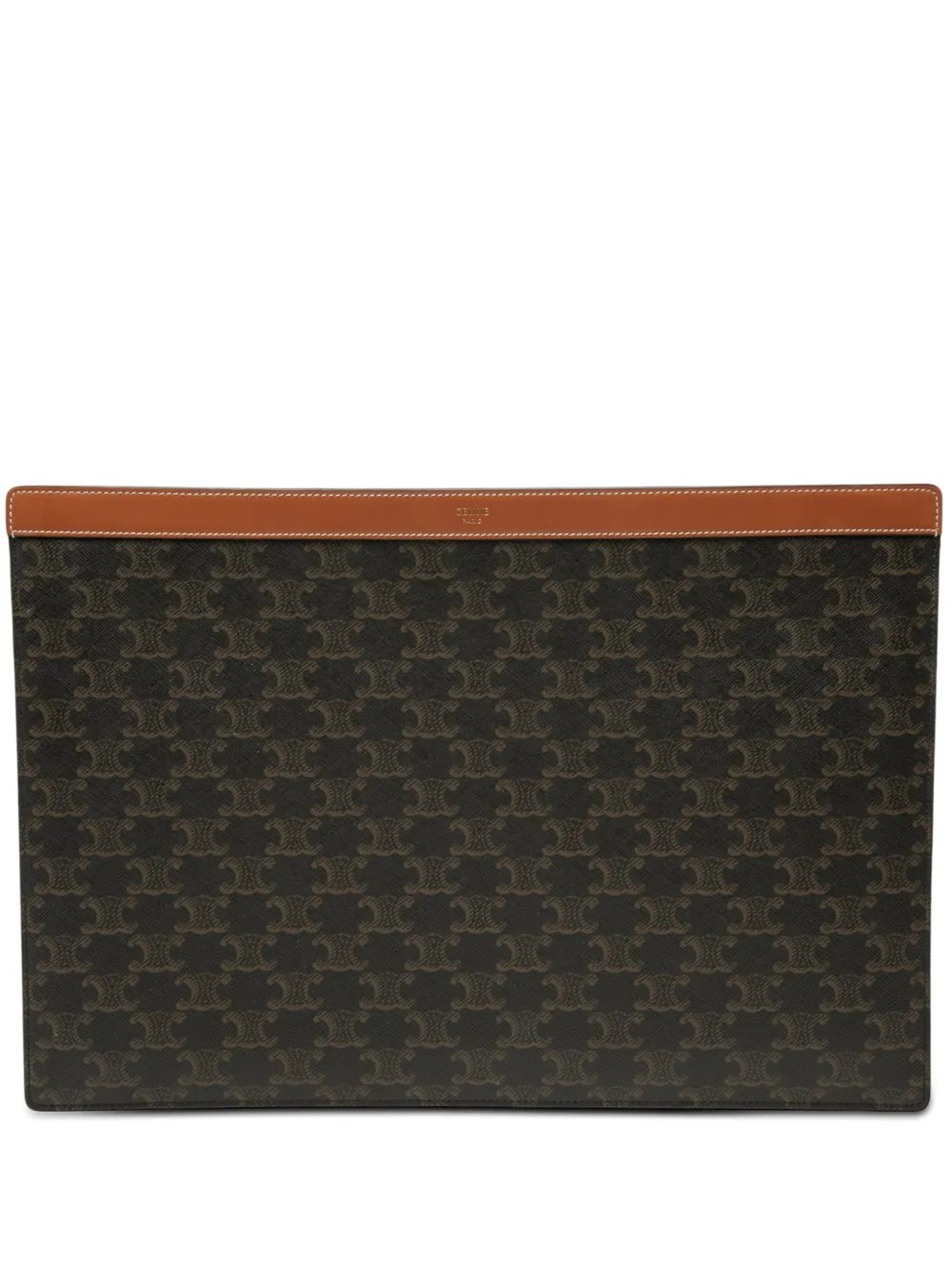 2022 Triomphe Coated Canvas clutch bag