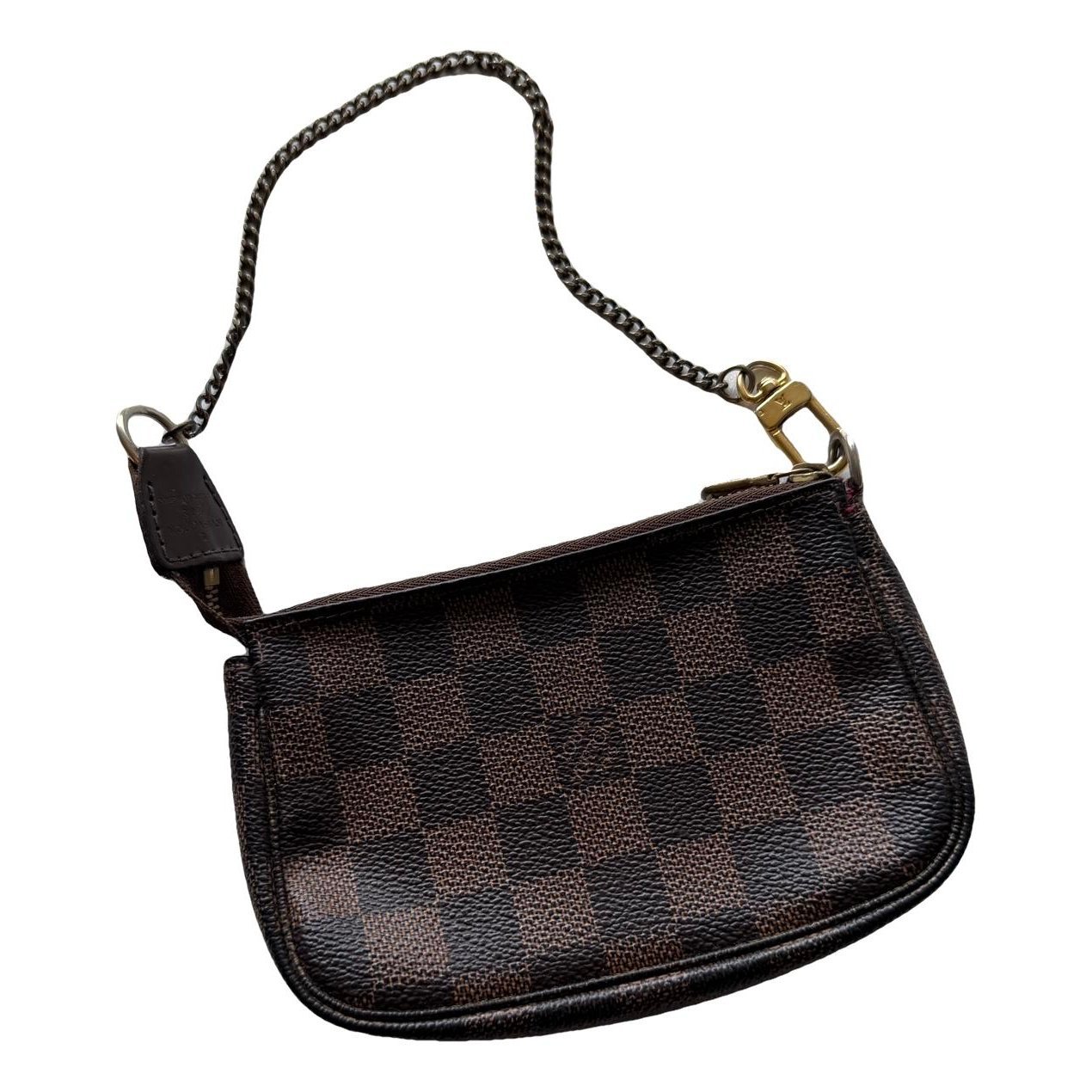 Moon pochette leather clutch bag