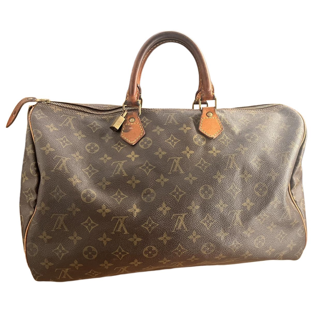 Speedy leather handbag