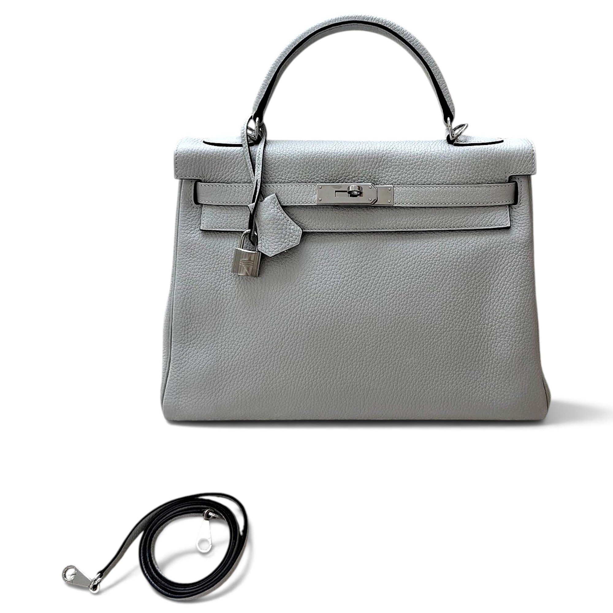 Kelly 32 leather handbag