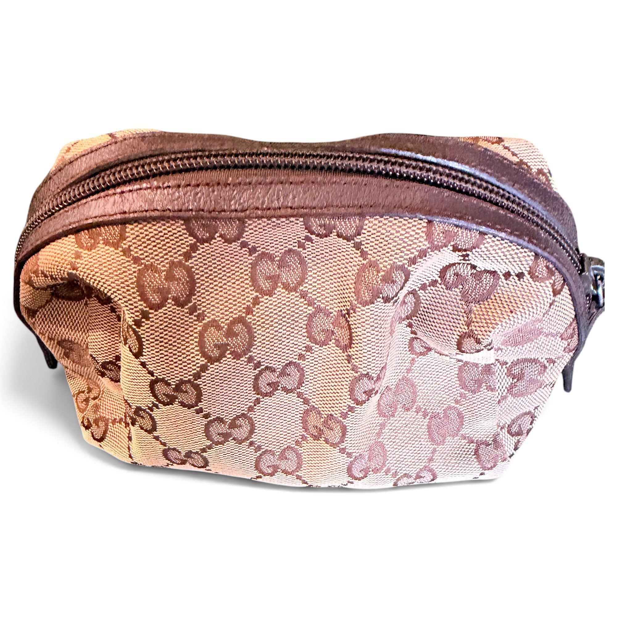 Leather clutch bag