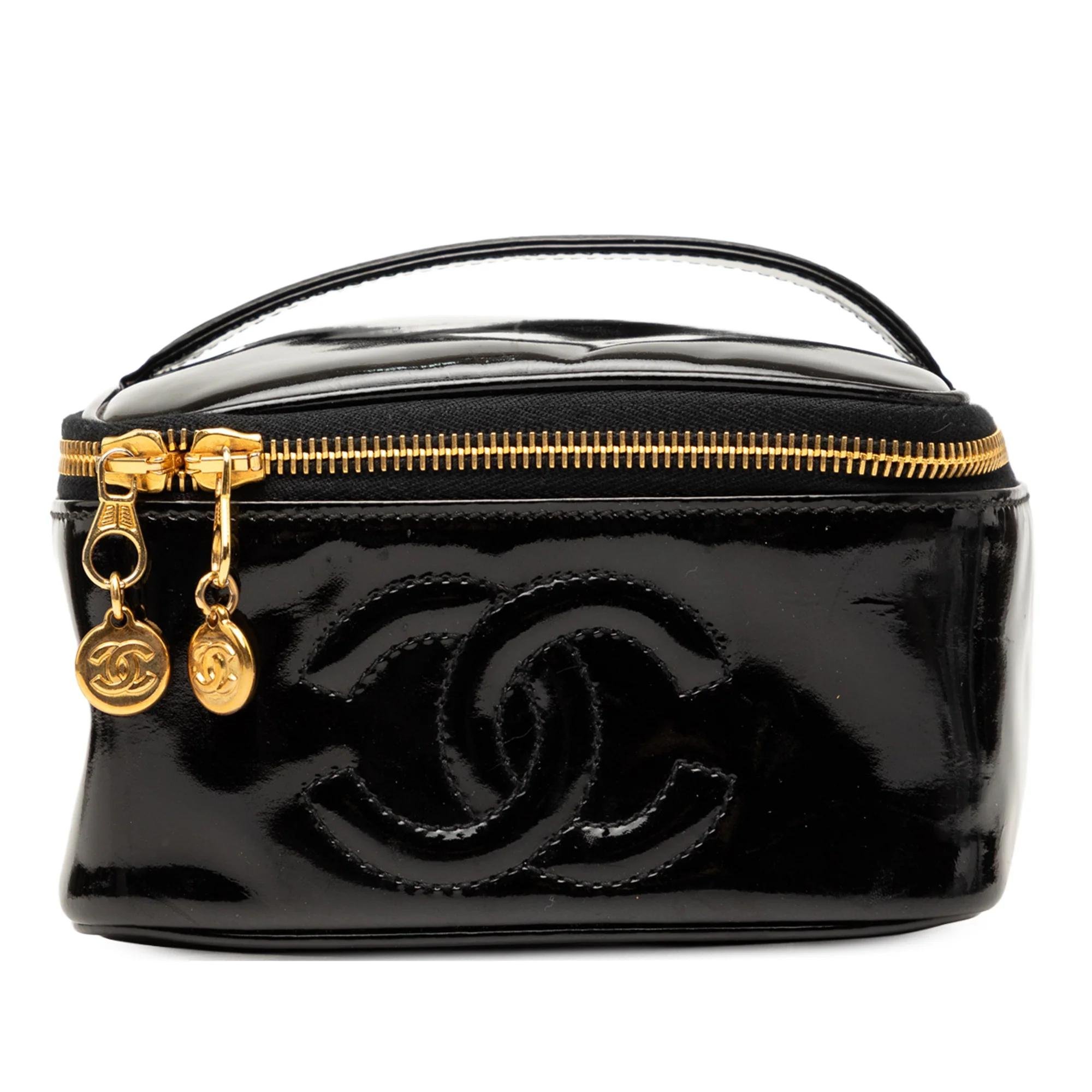 Vanity patent leather bag