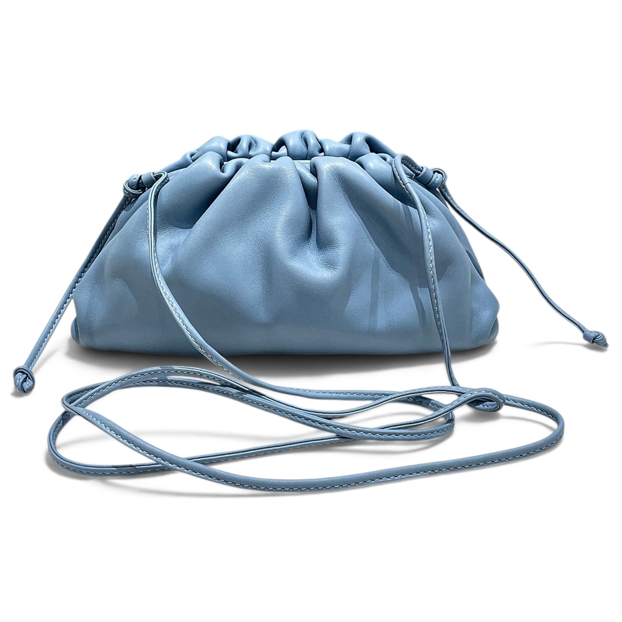 Pouch leather handbag