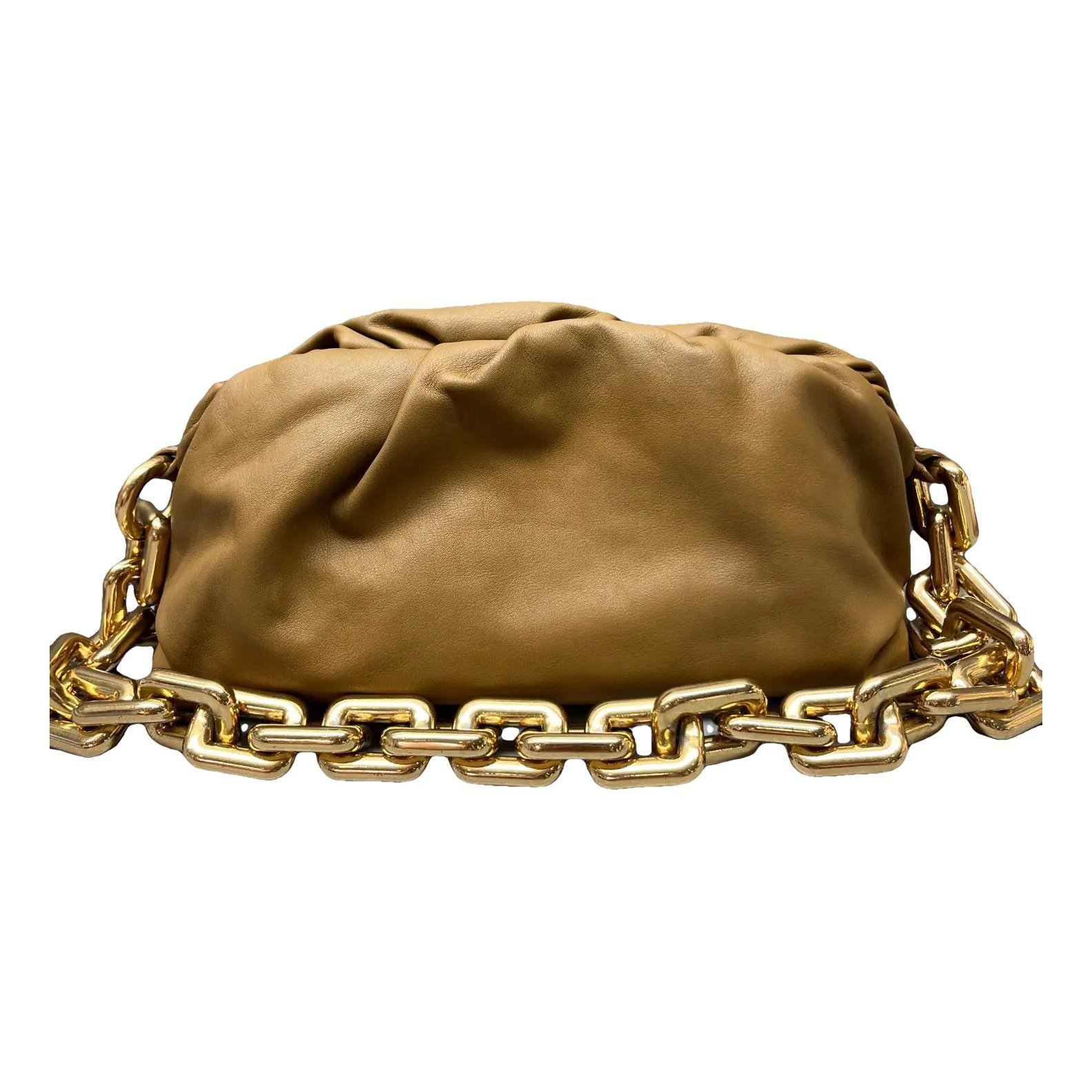 Chain Pouch leather handbag