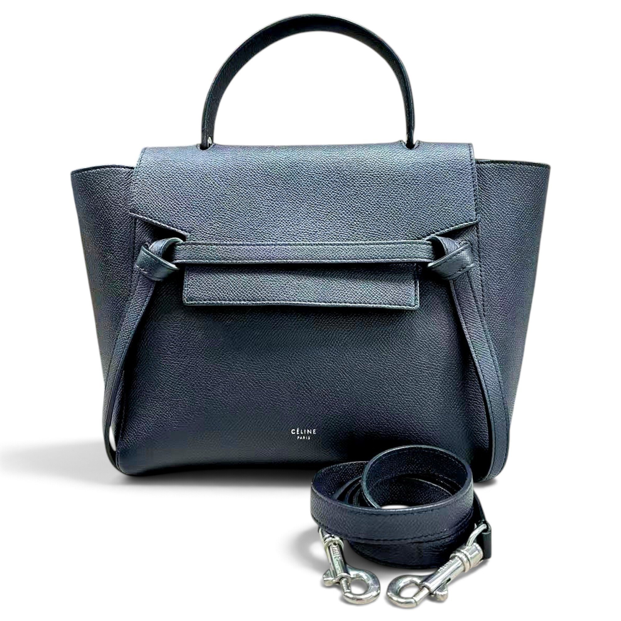 Belt leather handbag