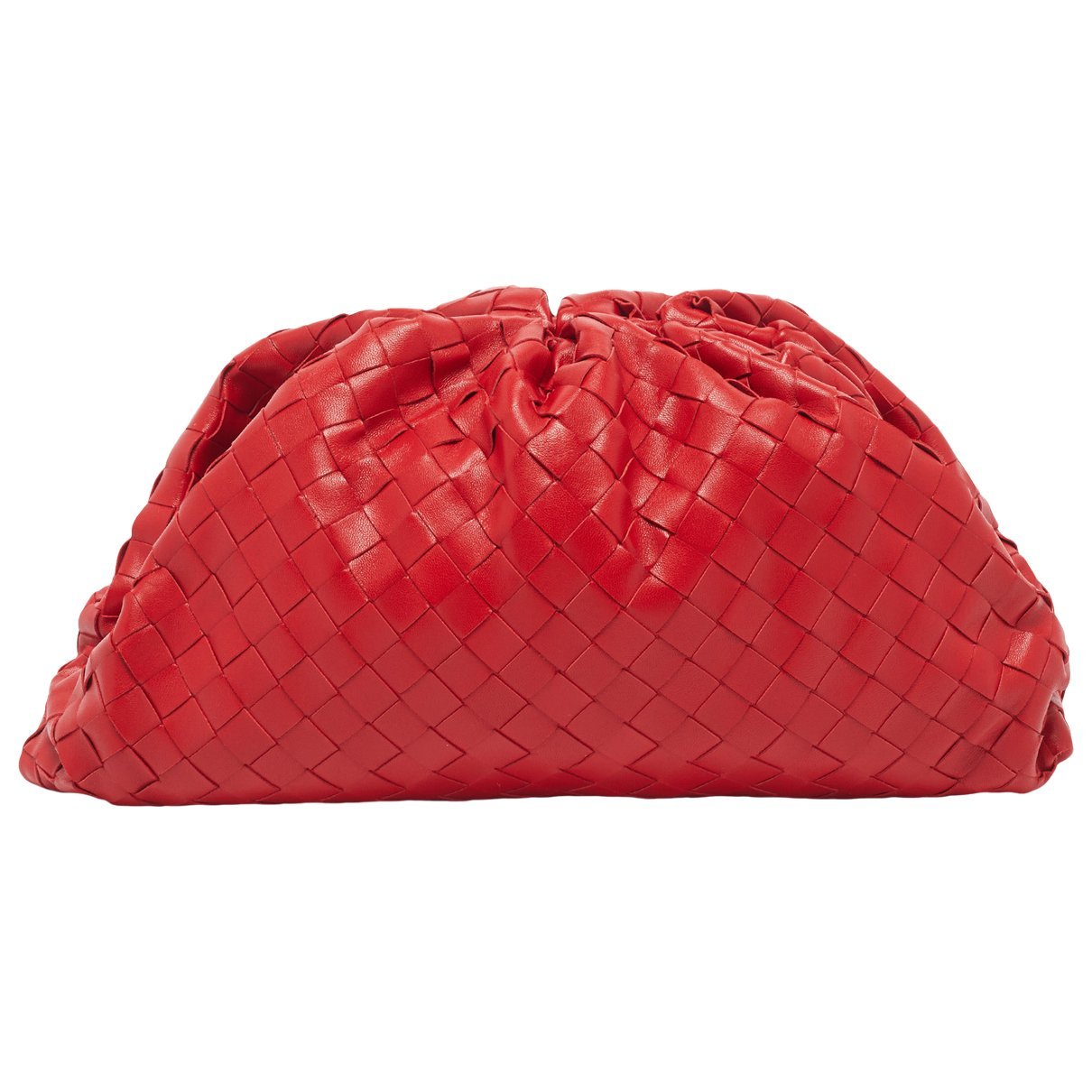 Pouch leather clutch bag