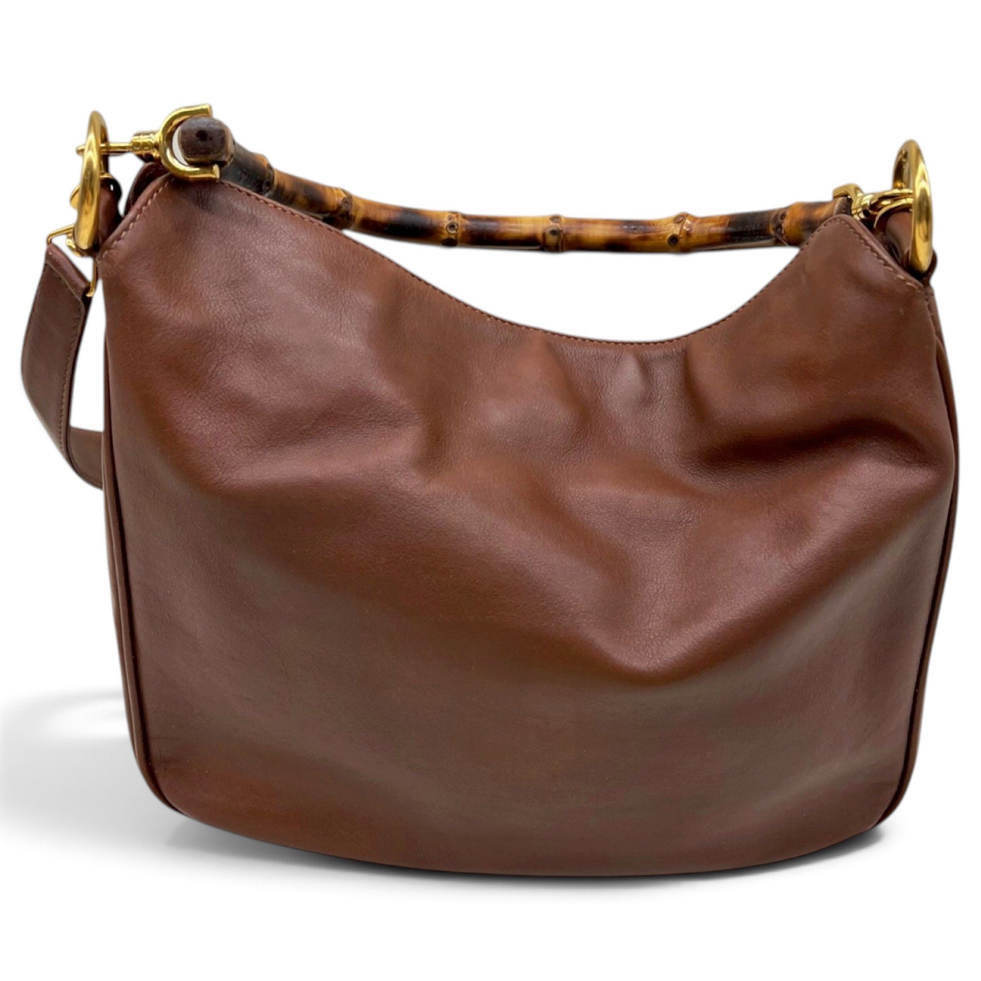 Bamboo leather handbag