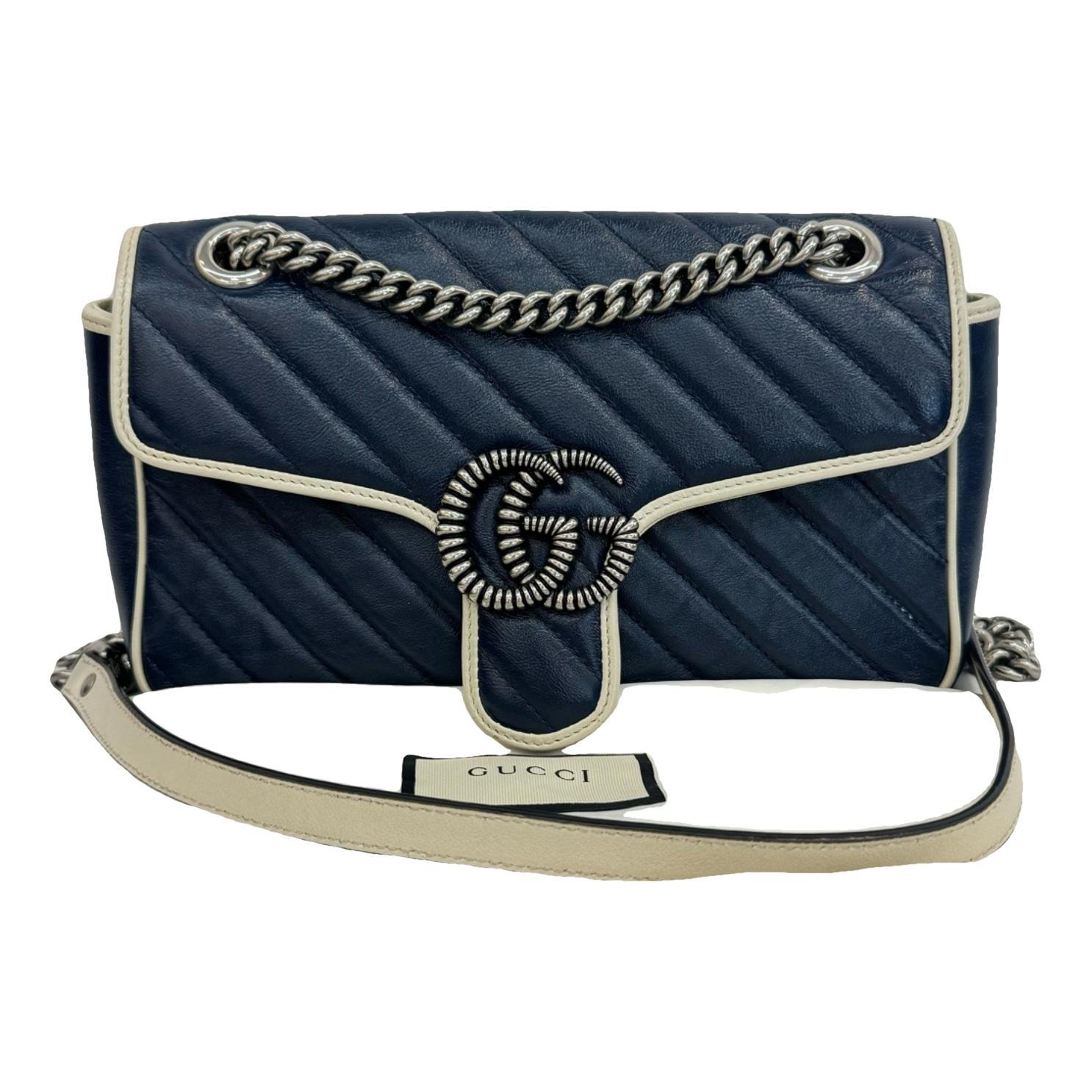 GG Marmont Flap leather crossbody bag