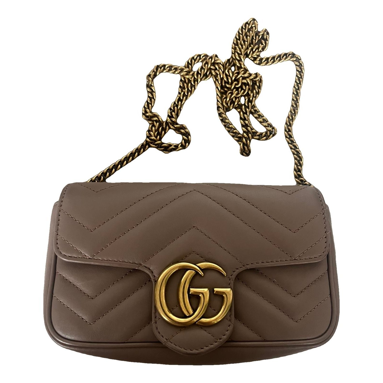 GG Marmont Chain Flap leather crossbody bag