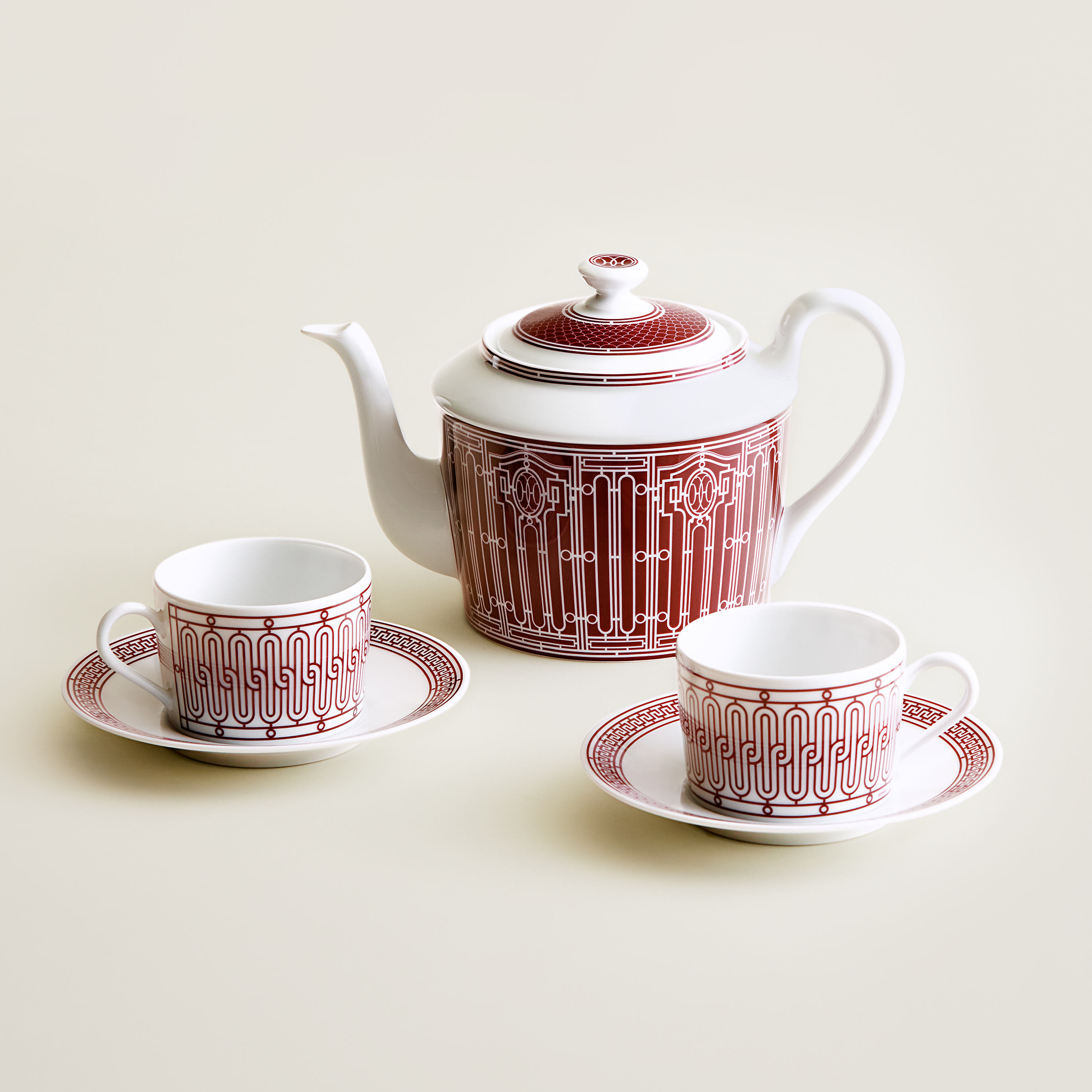 H Deco Rouge Tea Set
