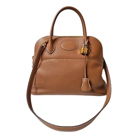 Hermes Bolide 31 Handbag Gold Clemence Leather 2017