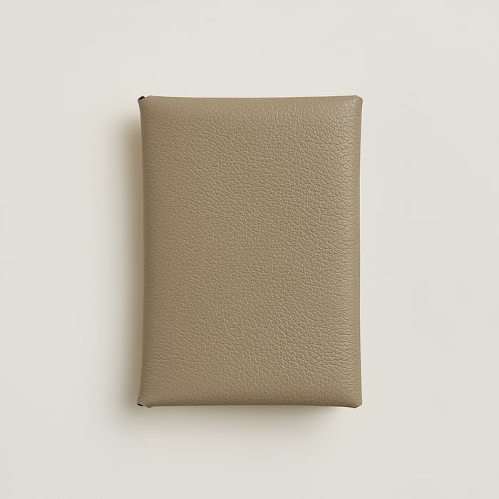 Beige Marfa Calvi Duo Compact Card Holder