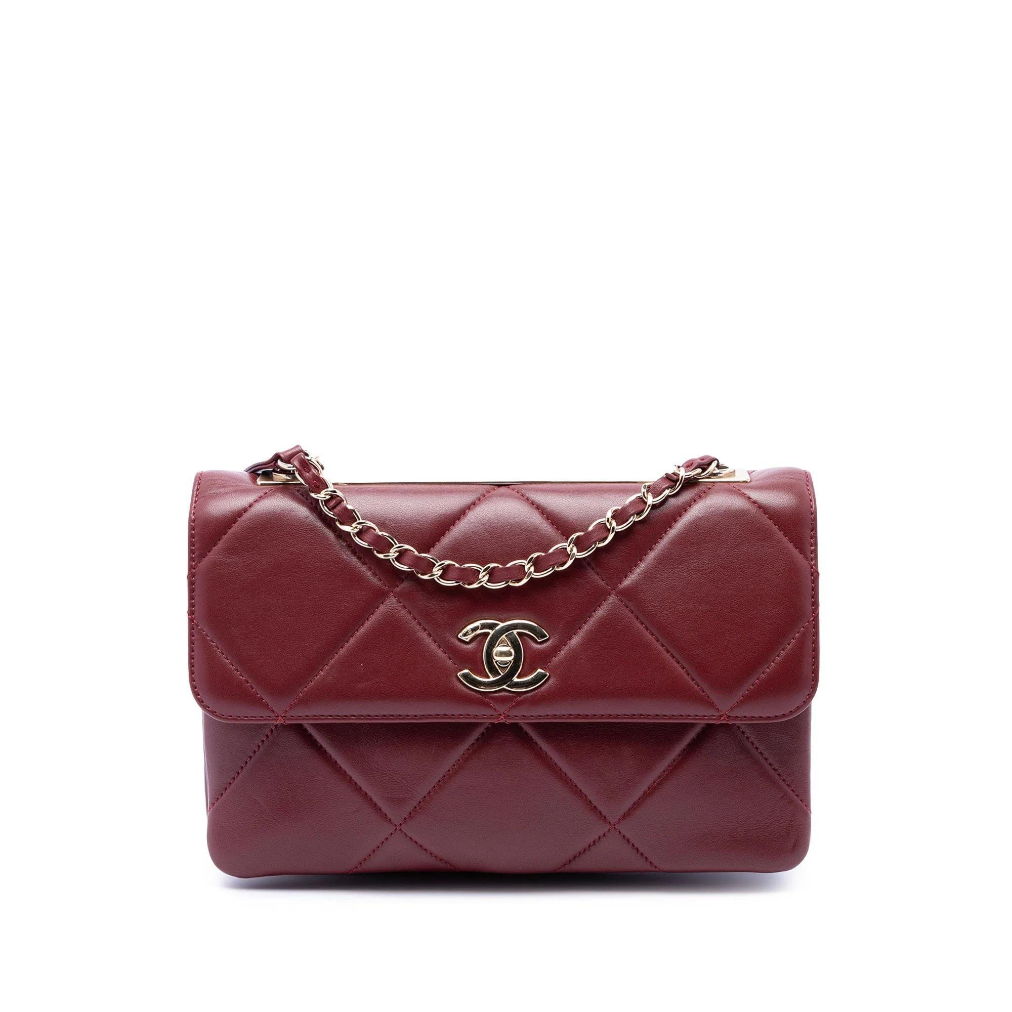 Trendy CC Flap pony-style calfskin handbag