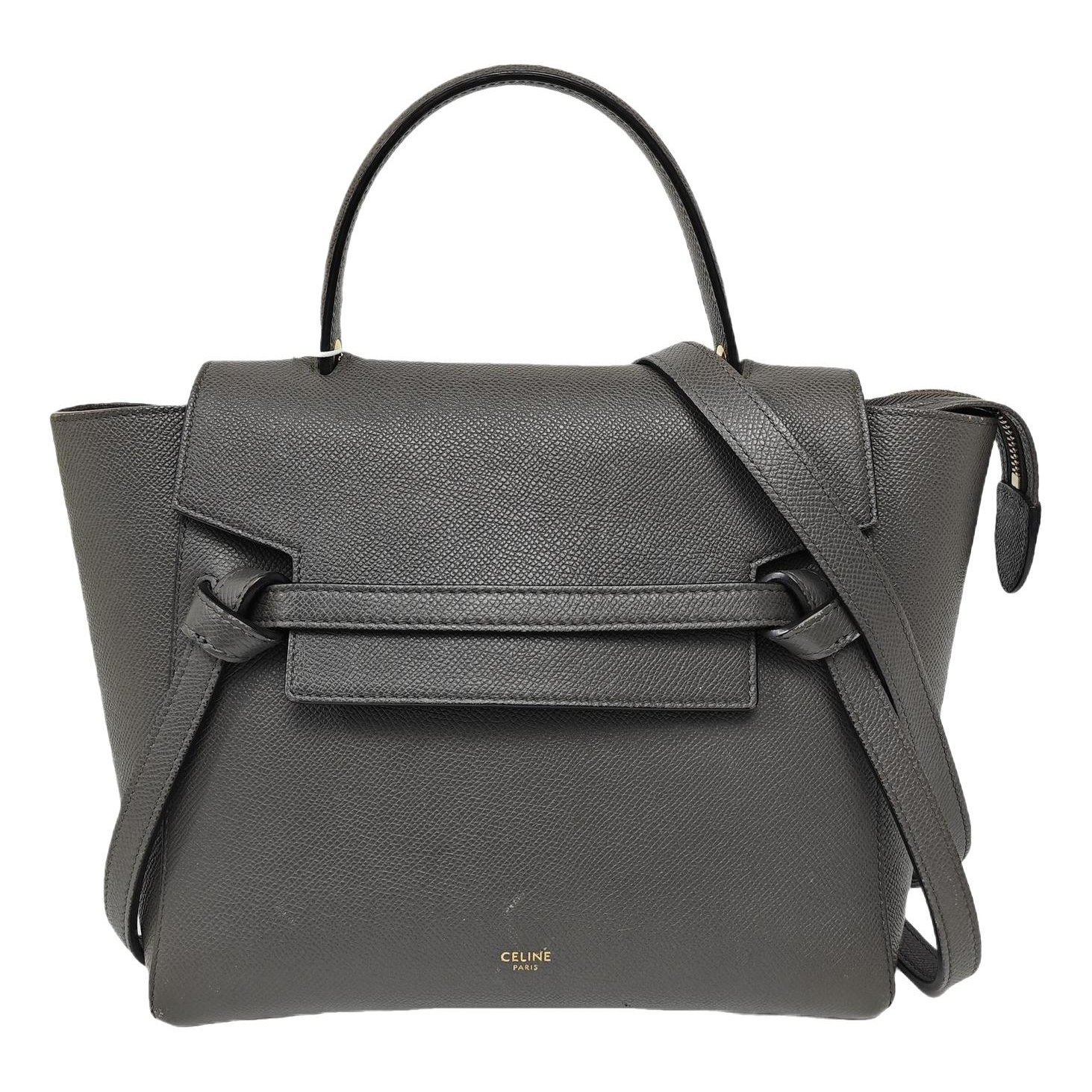 Belt leather handbag