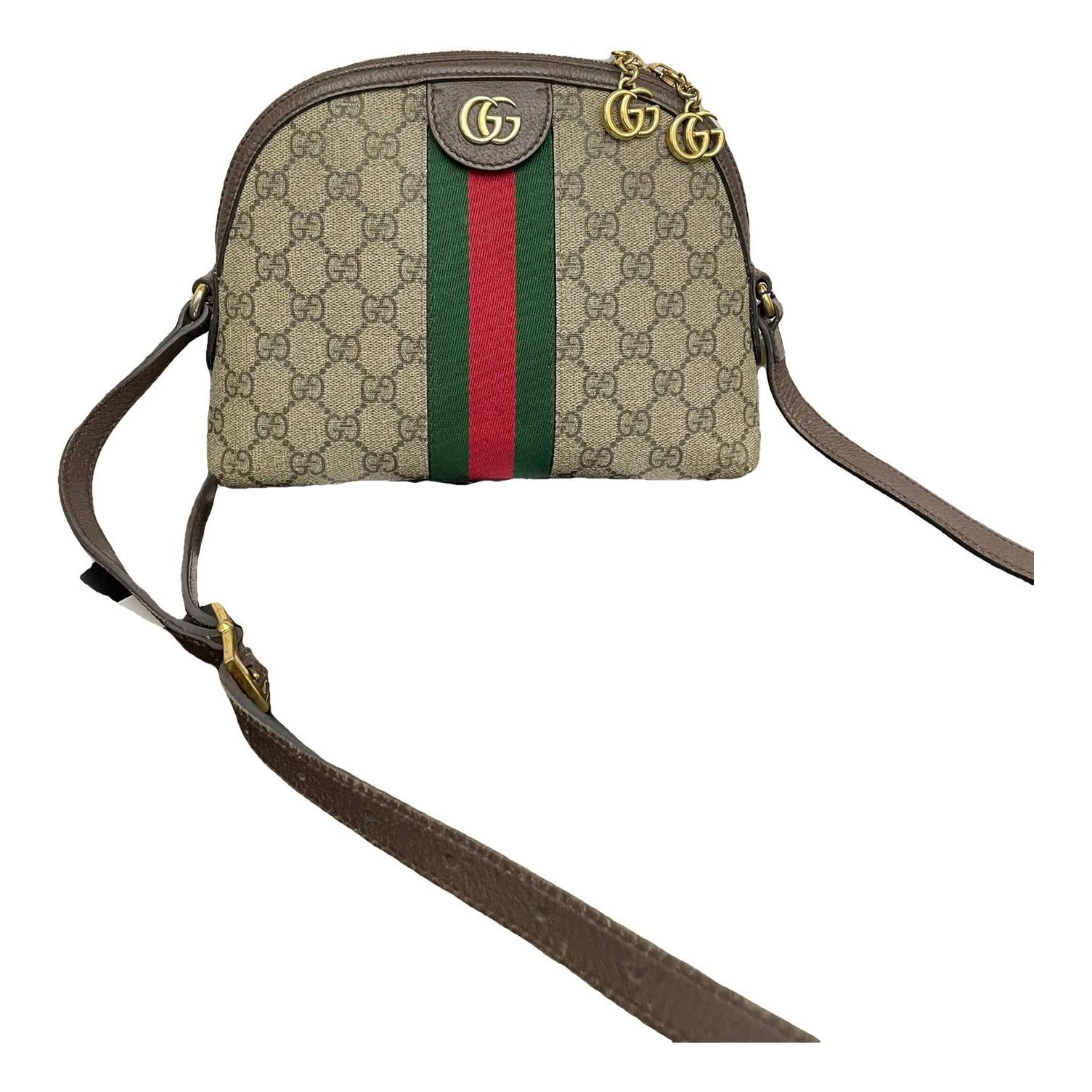 Ophidia Dome leather handbag