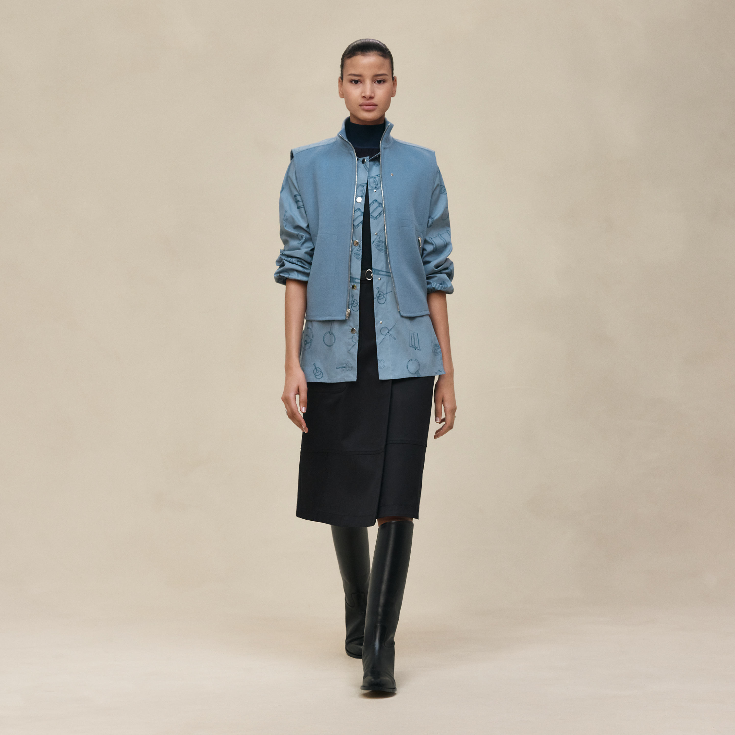 Gilet sans manches motif « Chaîne d'Ancre »