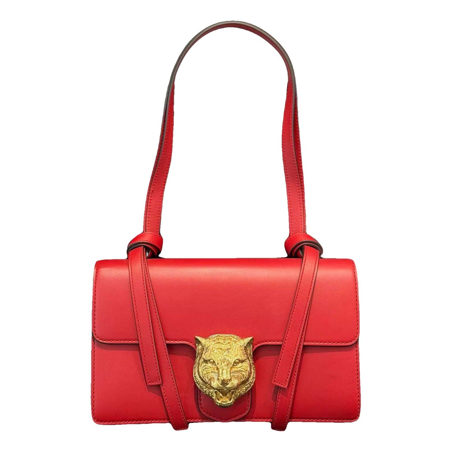 Animalier leather handbag