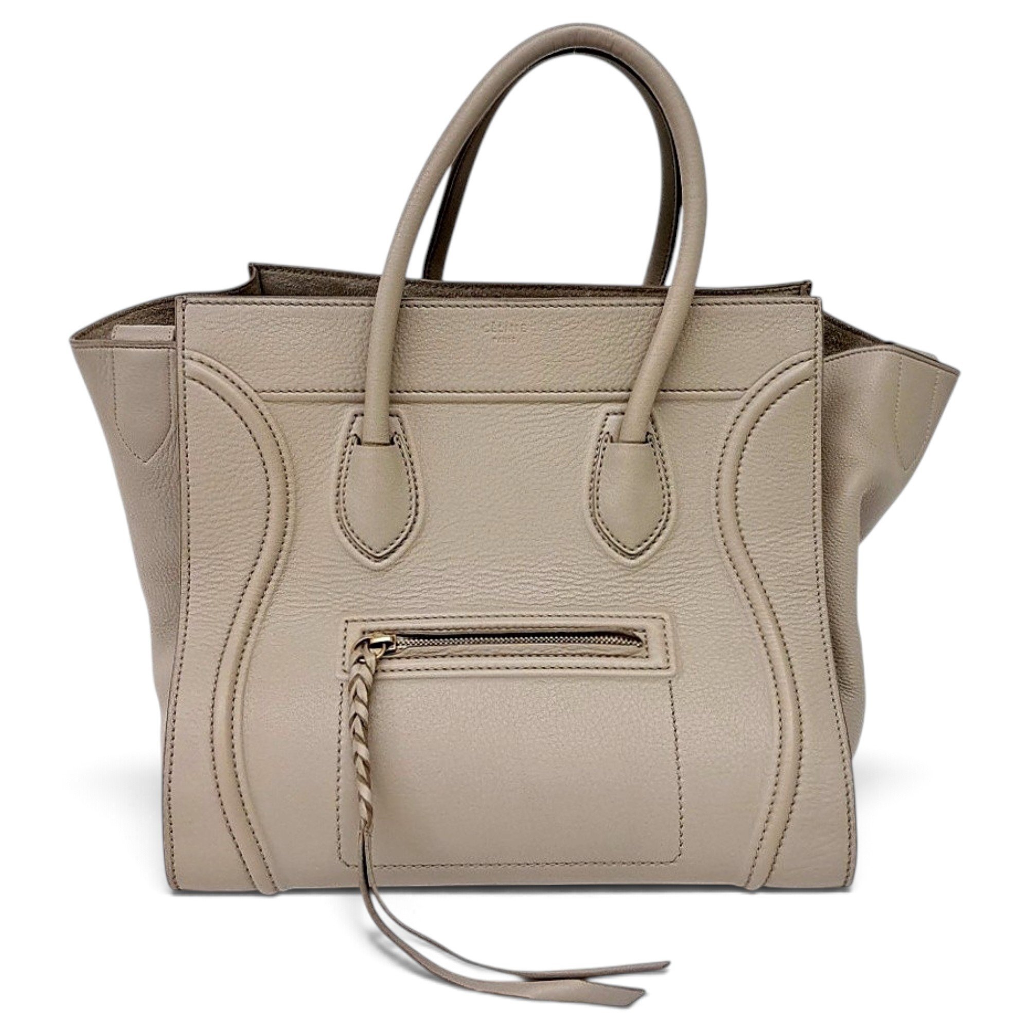 Luggage leather tote