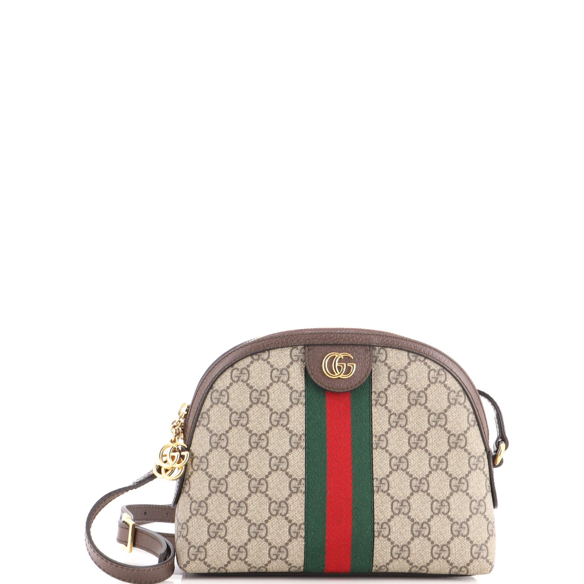 Ophidia Dome Shoulder Bag GG Coated Canvas Small