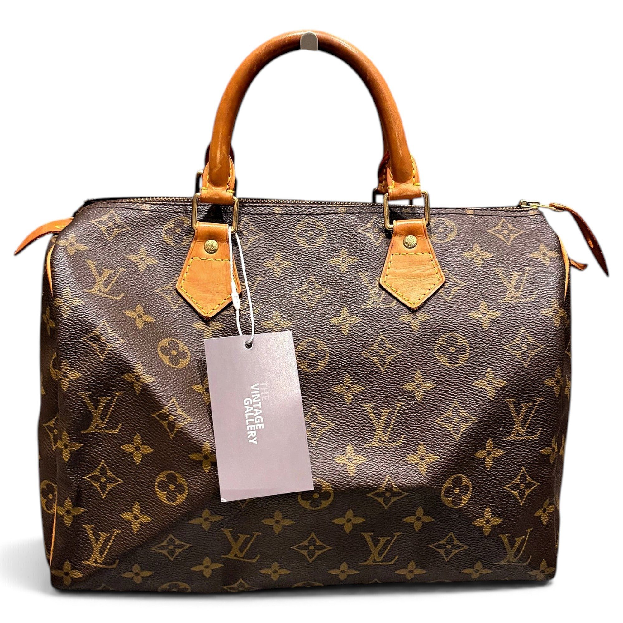 Speedy leather handbag