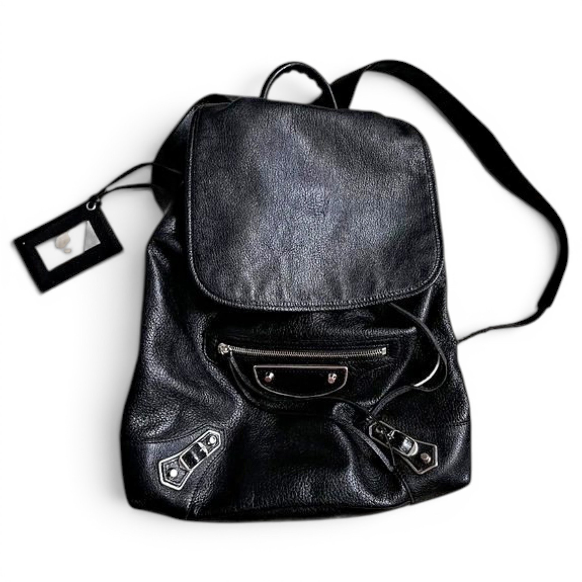 Leather backpack