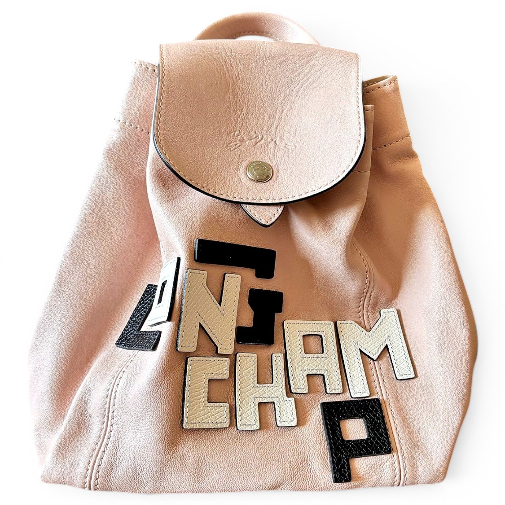 Pliage leather backpack