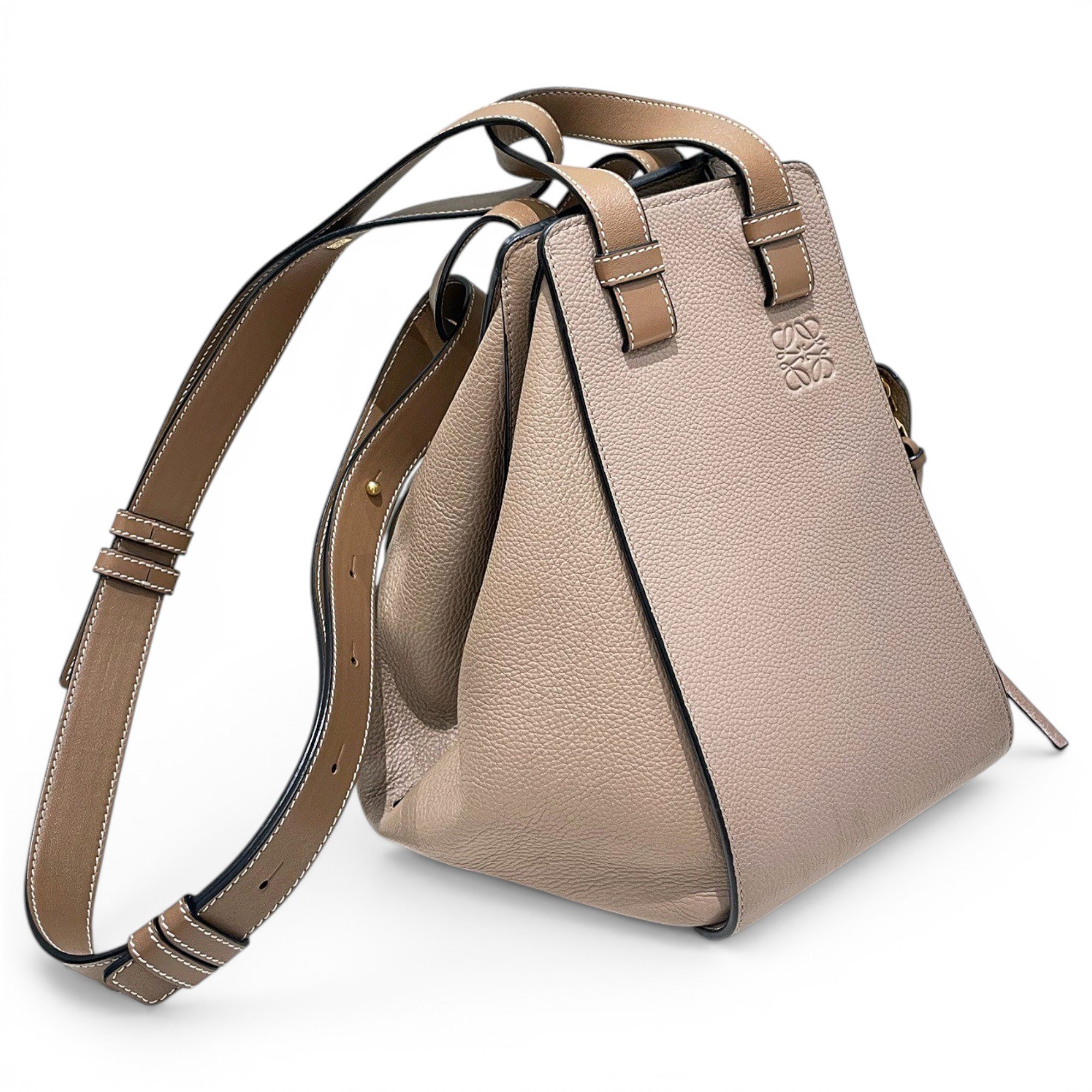 Hammock leather handbag
