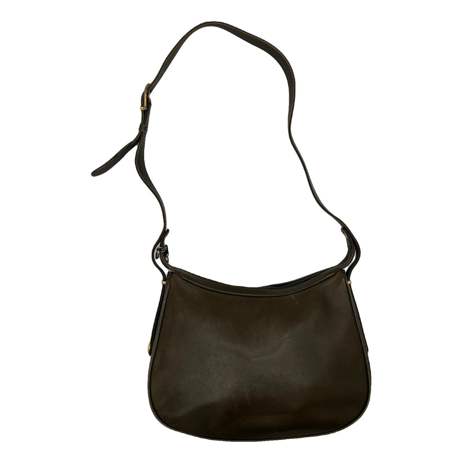 Leather clutch bag