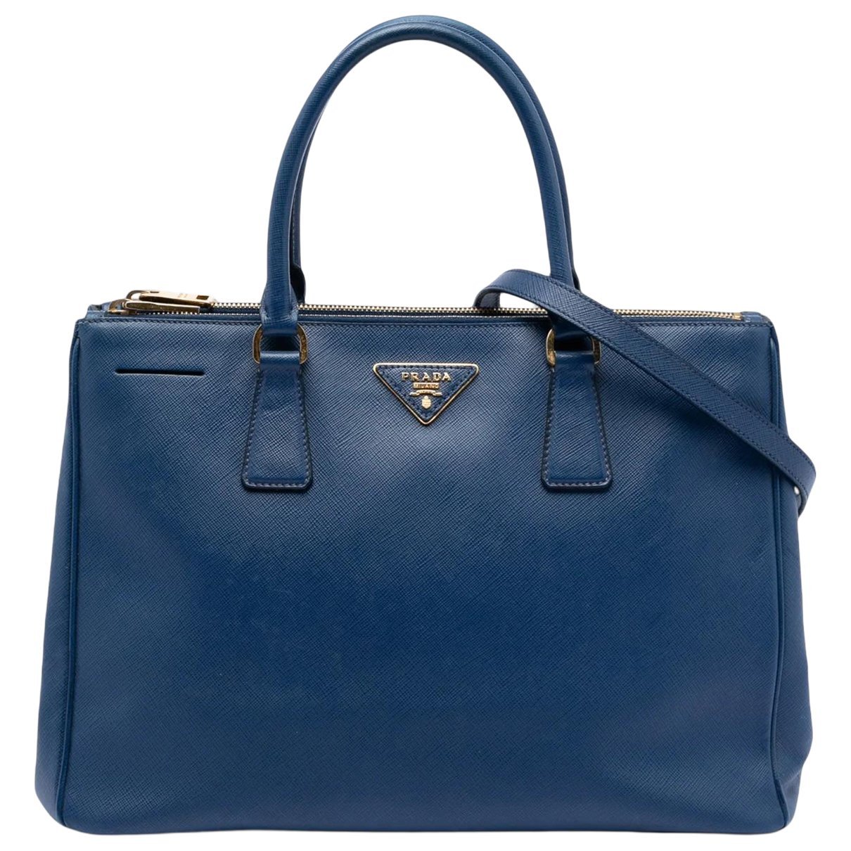 Double leather satchel