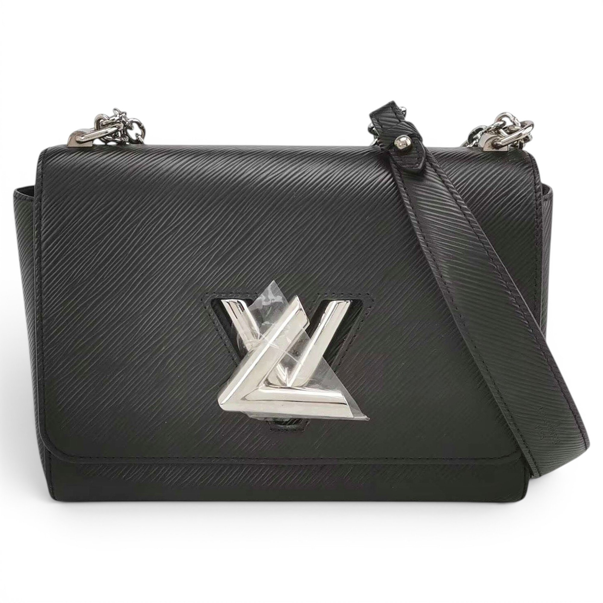 Twist leather handbag