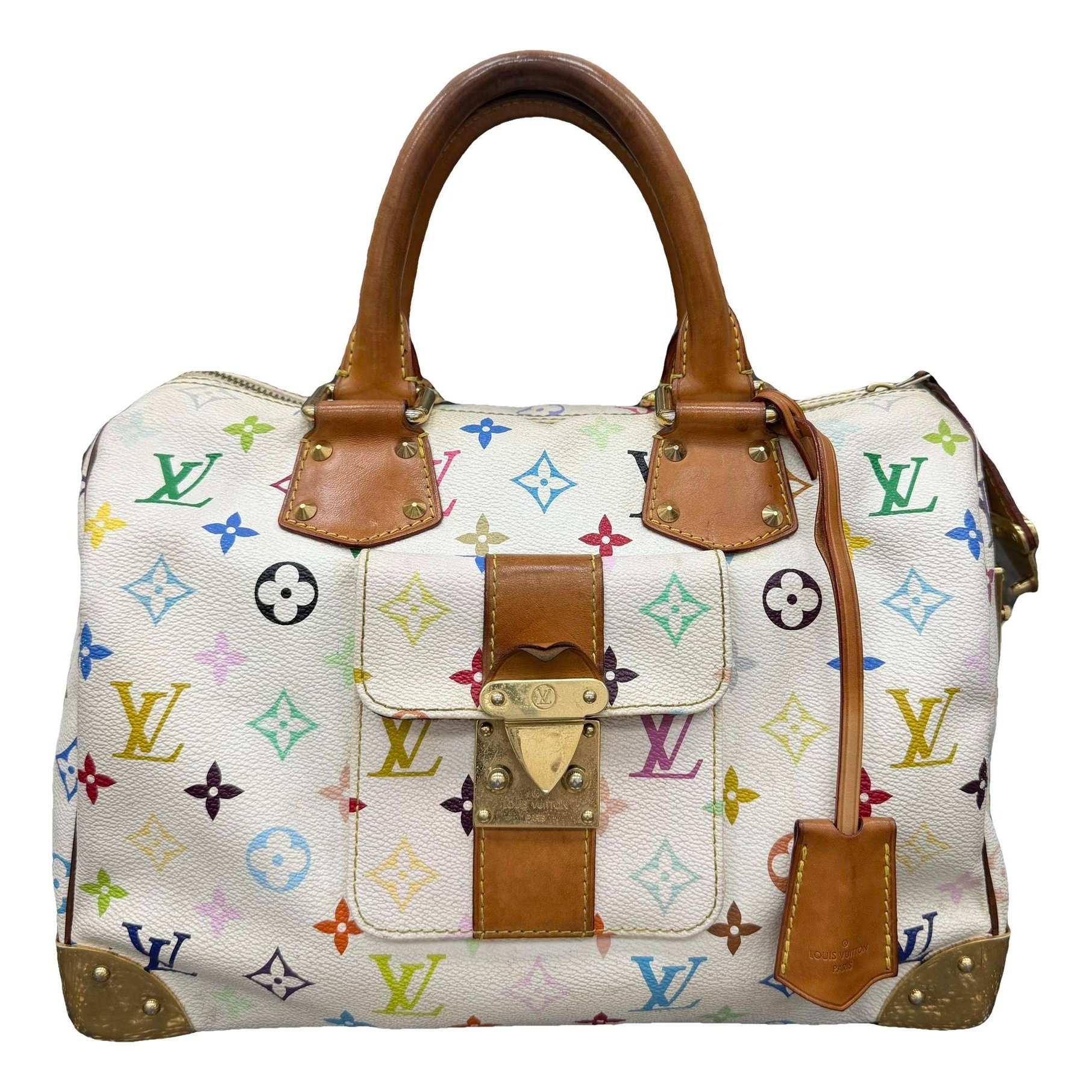Speedy leather handbag
