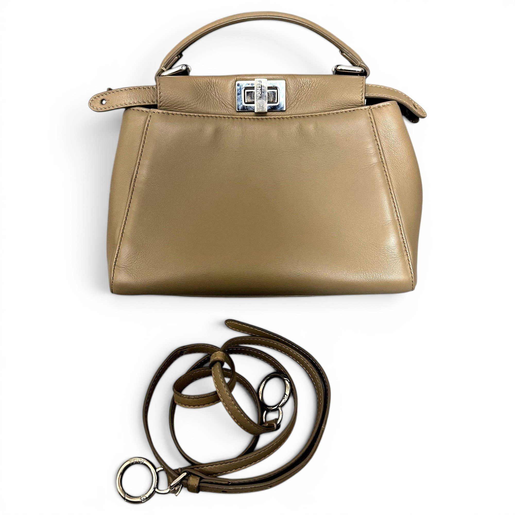 Peekaboo leather handbag