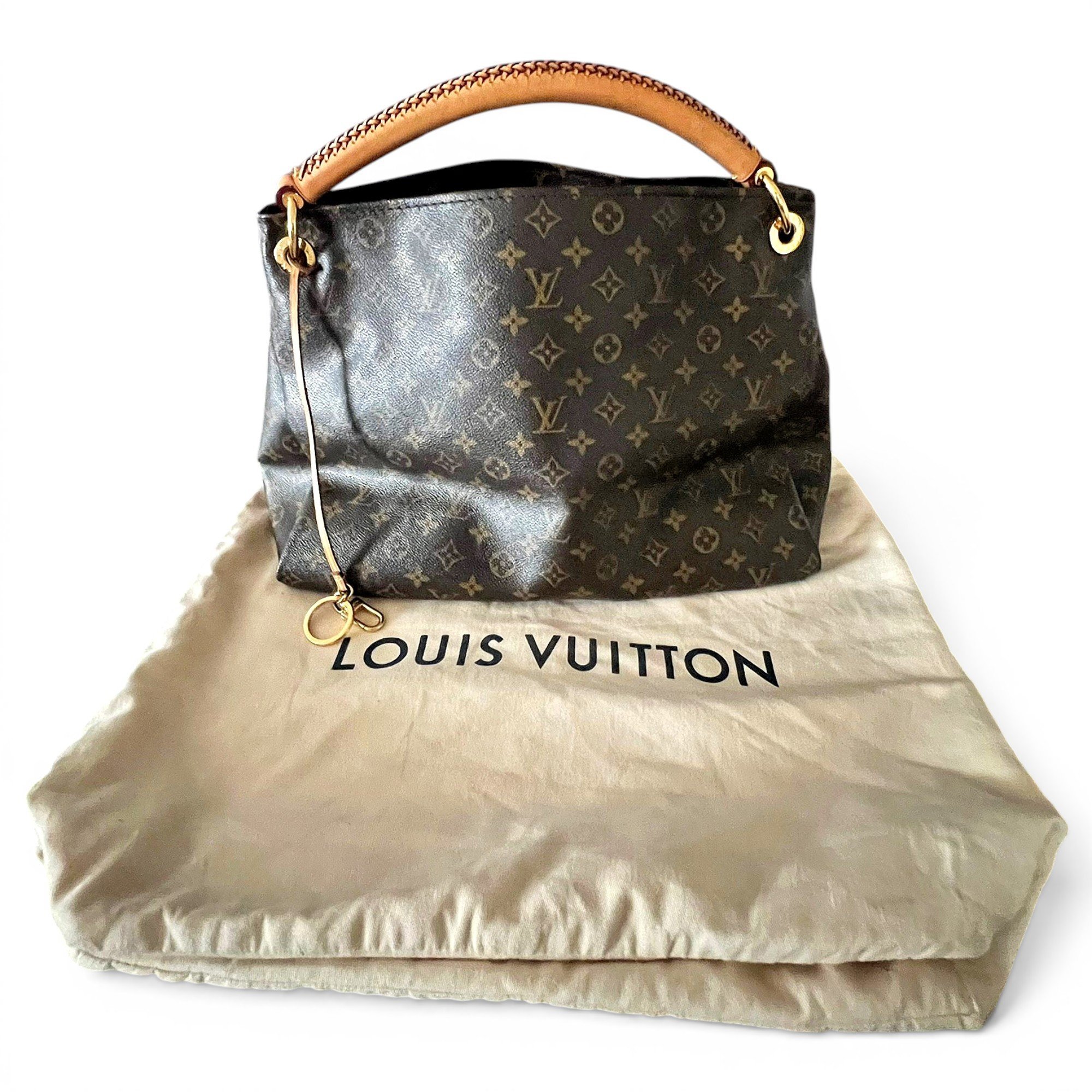 Artsy leather handbag