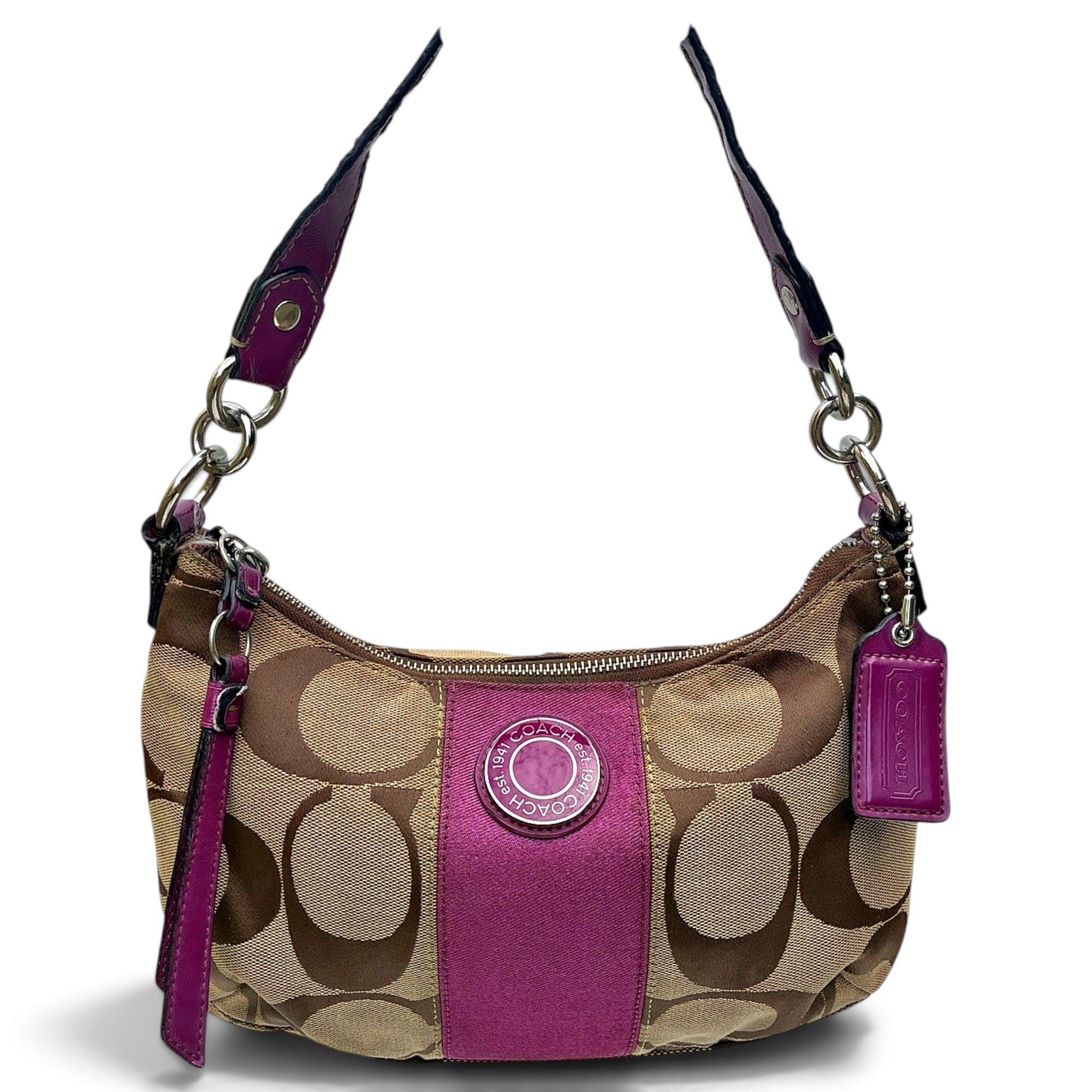 Tabby cloth handbag