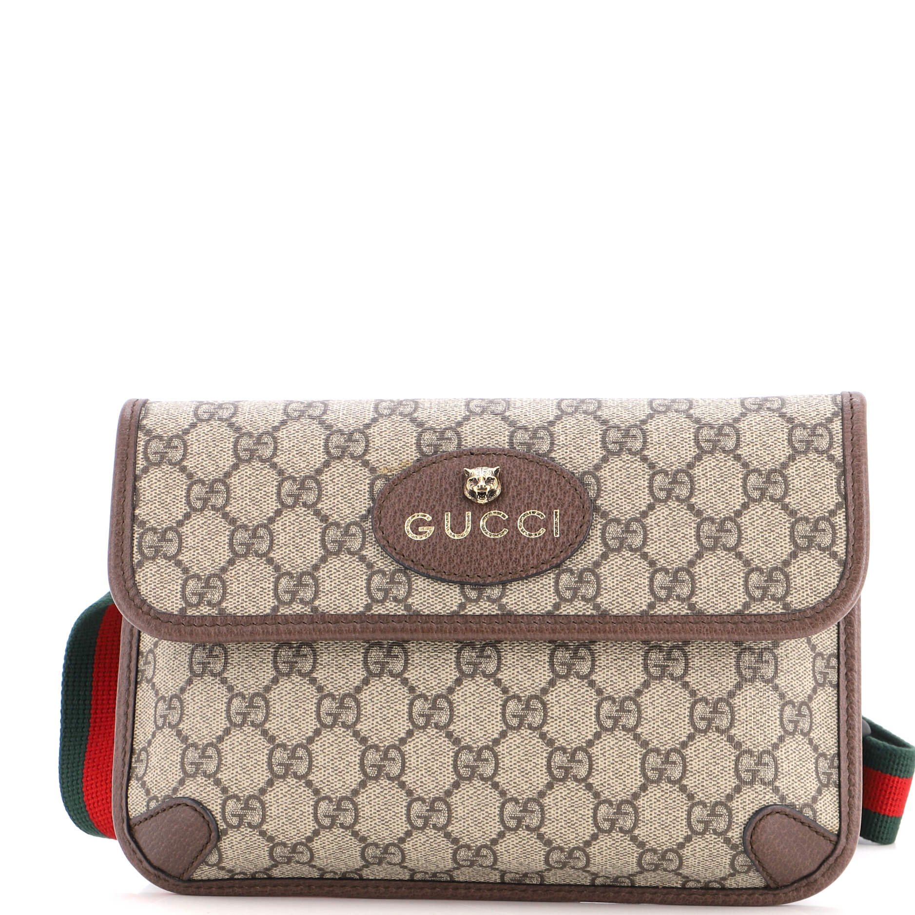Neo Vintage Flap Belt Bag GG Coated Canvas