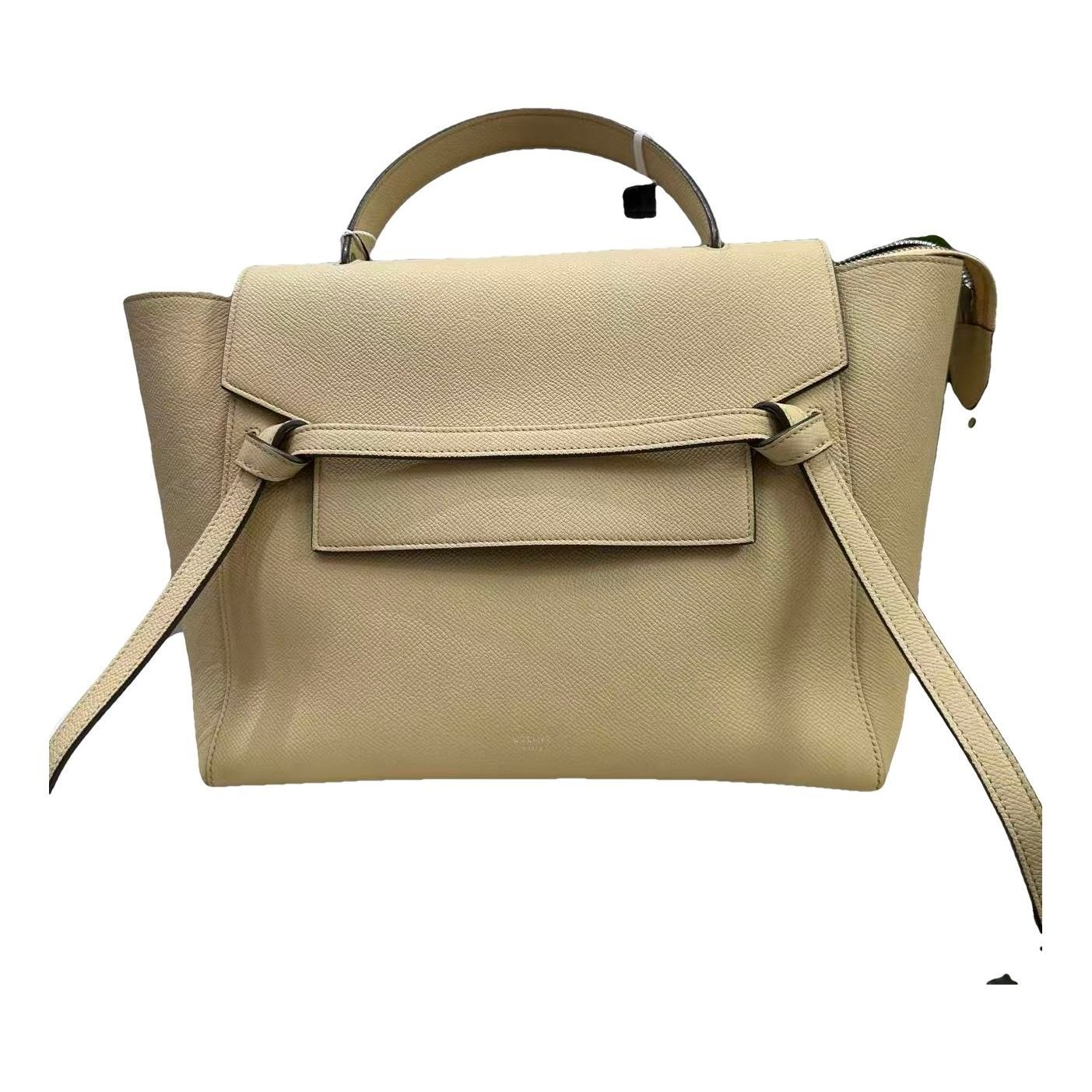 Belt leather handbag