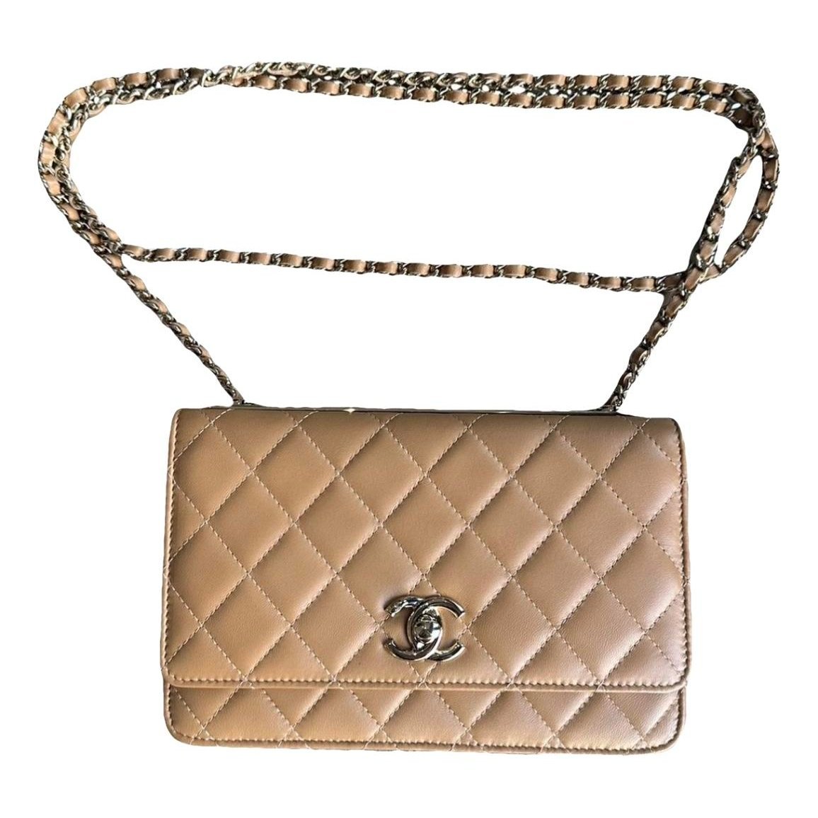 Trendy CC Wallet on Chain leather crossbody bag