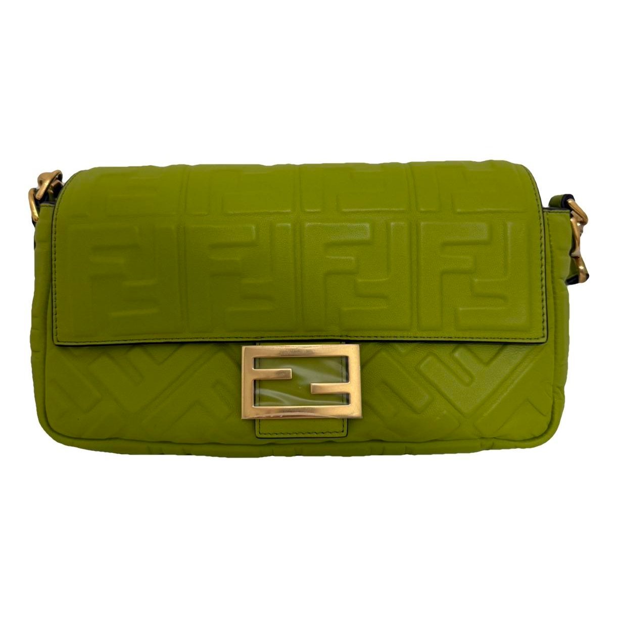 Baguette leather handbag