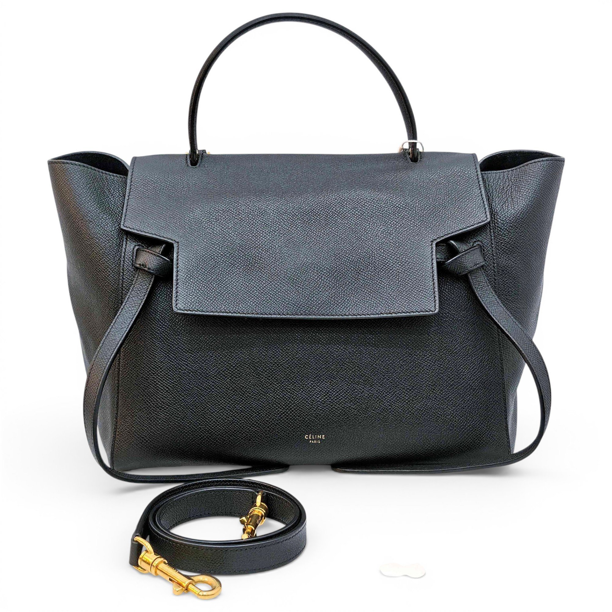 Belt leather handbag