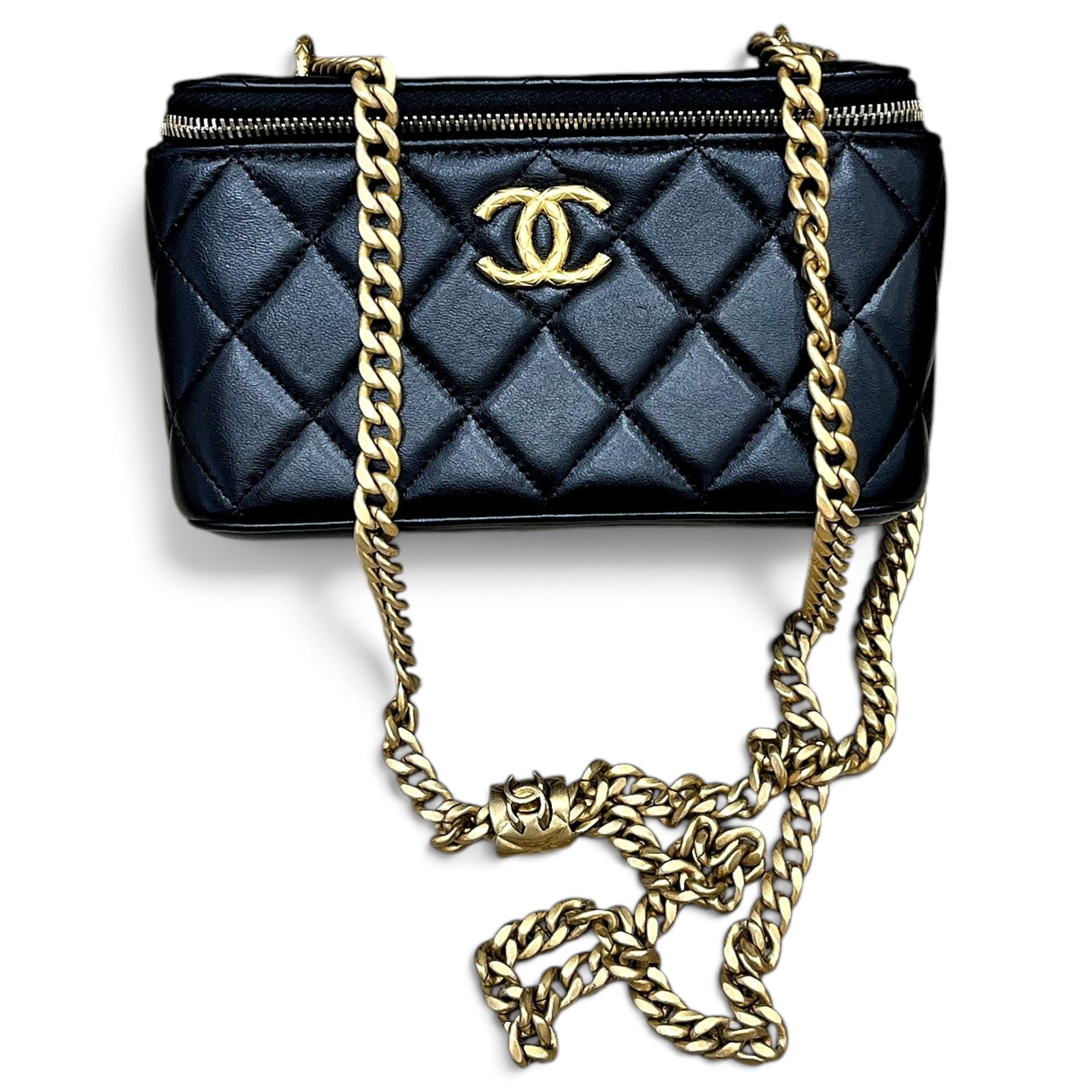 Trendy CC Vanity leather handbag