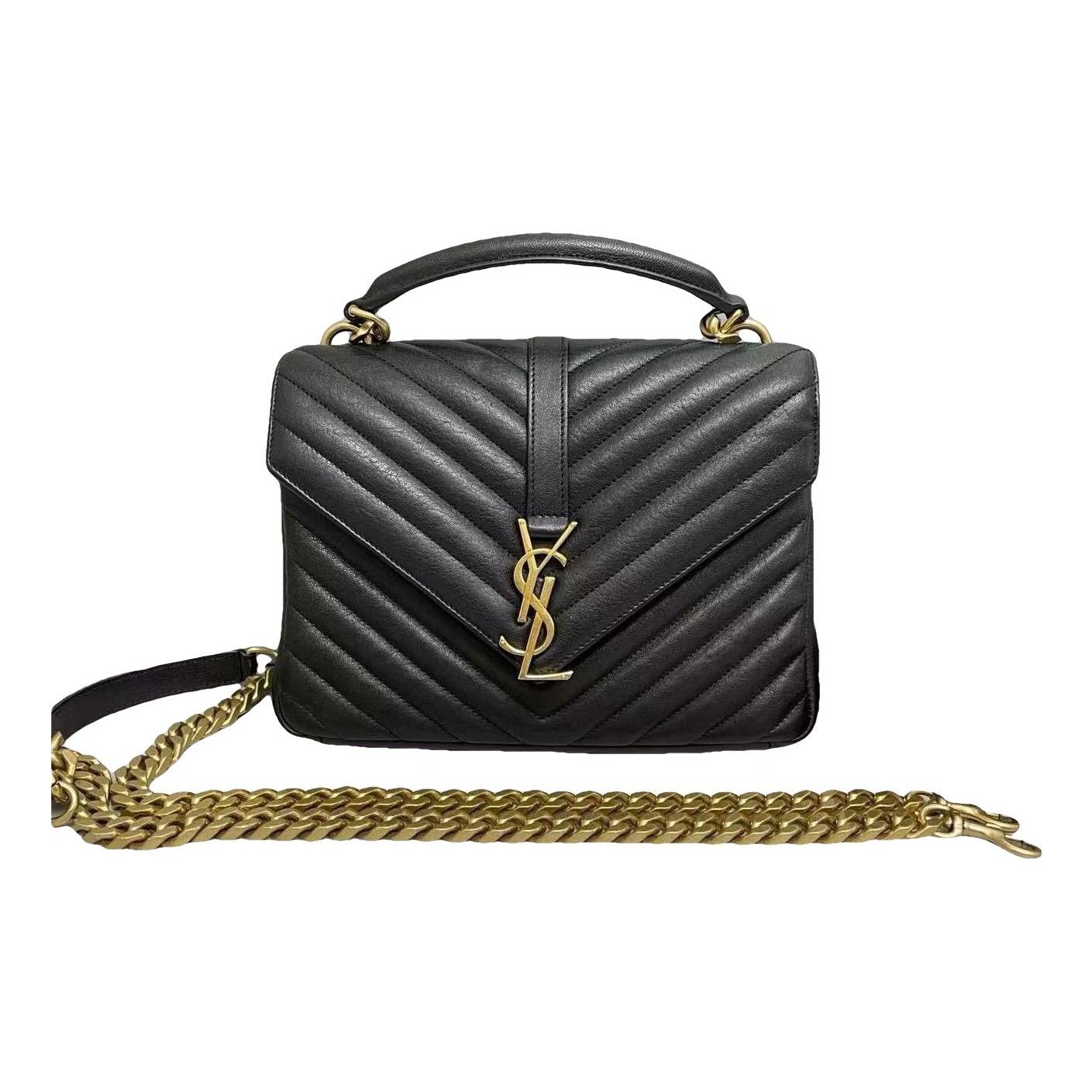Collége monogramme leather handbag