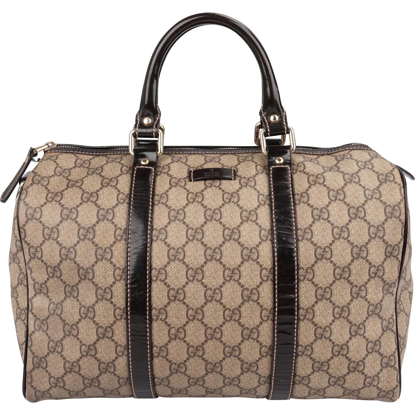 Boston patent leather handbag