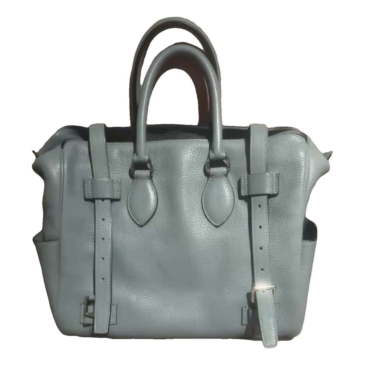 Hermes Ciel Clemence Leather Handbag