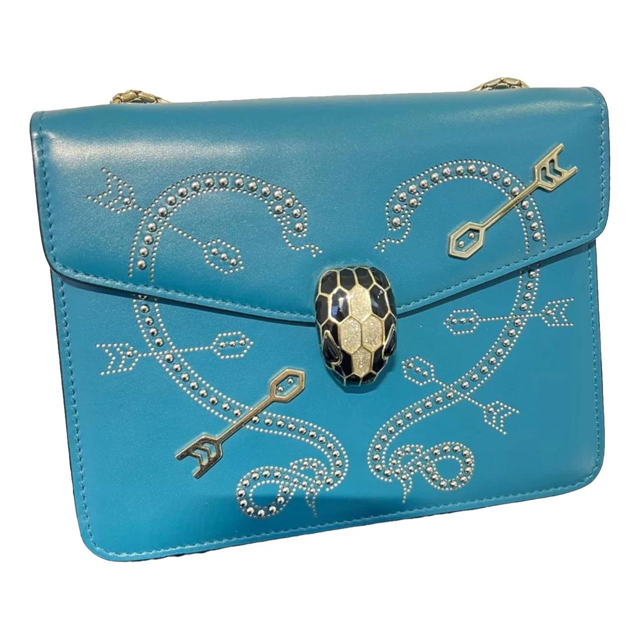 Serpenti leather handbag